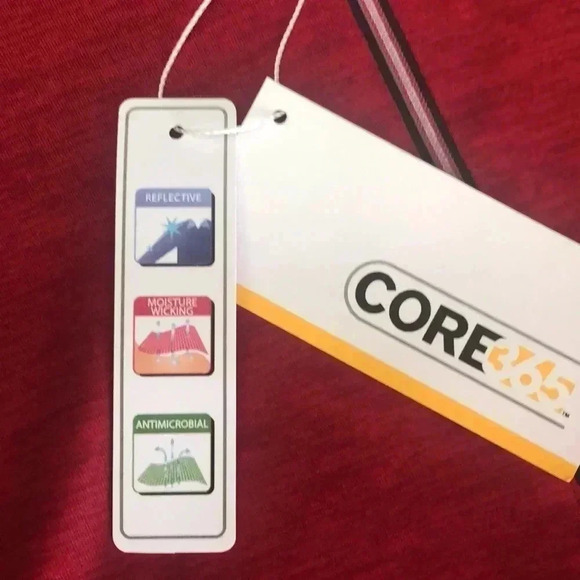 Core 365 big mens zip pull over 5XL classic red heathered - Picture 4 of 8